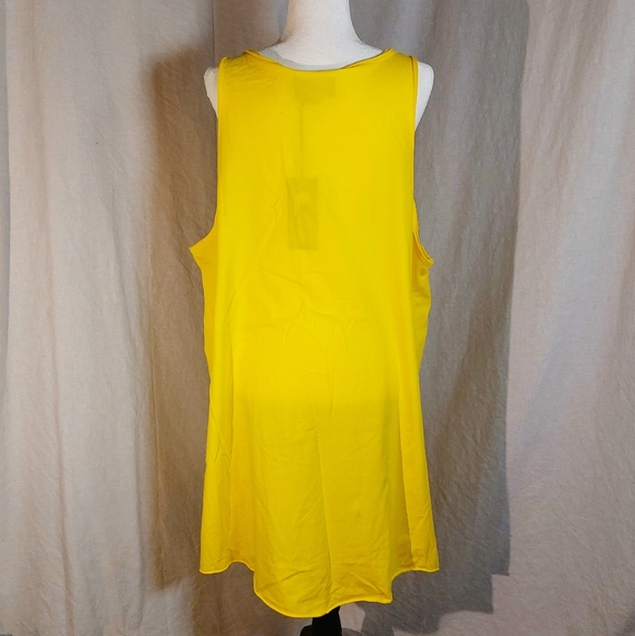 Comme Des F*ckdown yellow cotton  jersey tank dress, XL, NWT - Picture 3 of 7
